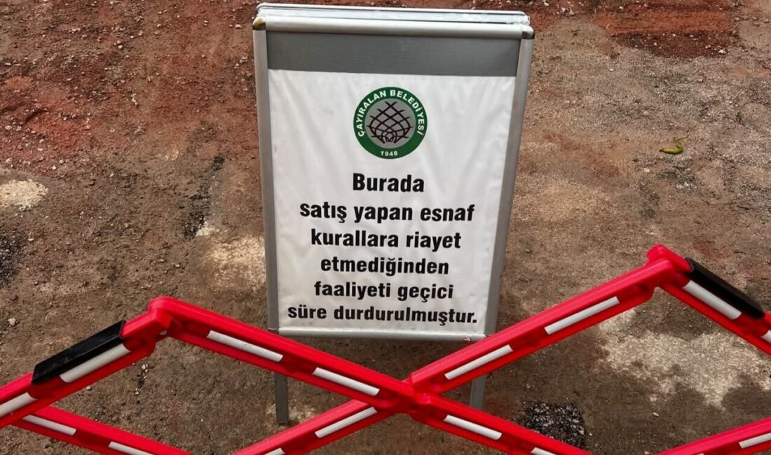 Yozgat’ın Çayıralan İlçe Belediyesi, pazar yerinde bir esnafın kamyonunun arka