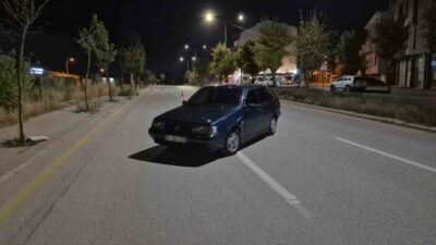 Eskişehir’de polis ekipleri tarafından gerçekleştirilen trafik denetiminde bir sürücü, aracını