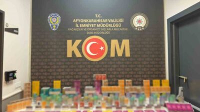 Afyonkarahisar’da polis ekipleri tarafından gerçekleştirilen operasyonda, şehir merkezinde bir iş