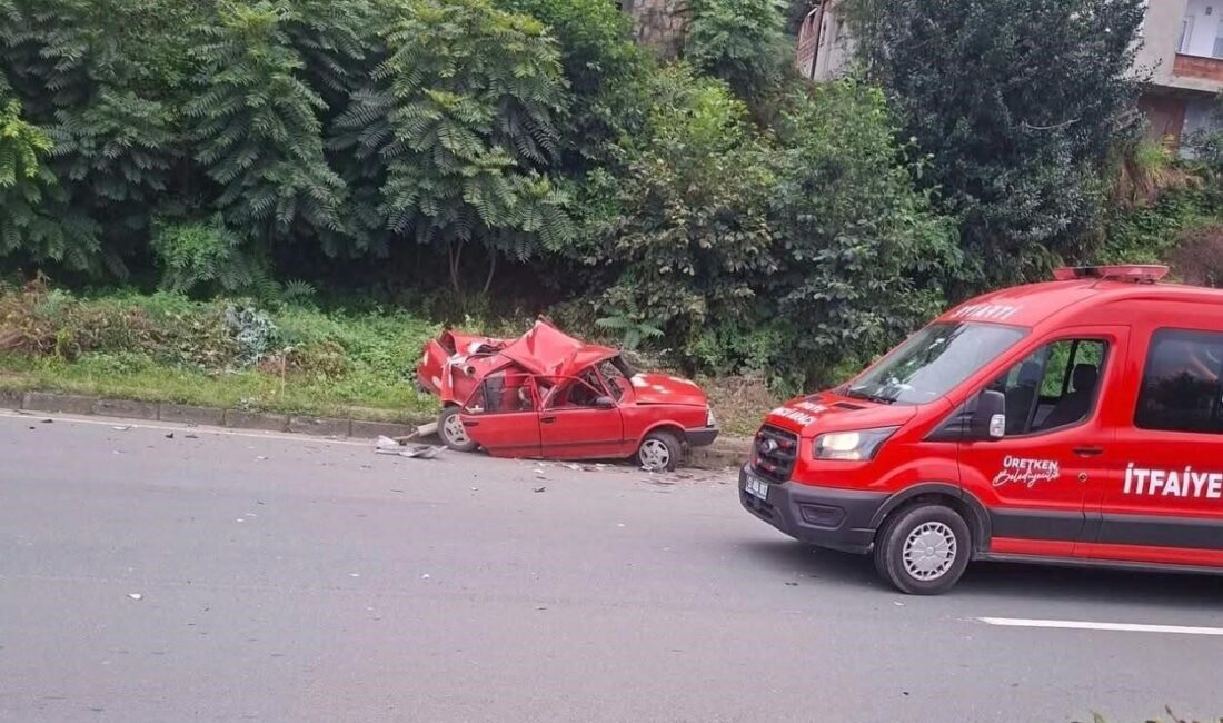 Rize’nin Çayeli ilçesinde, bir otomobil arızalandı ve sürücüsü sağa çekmeye