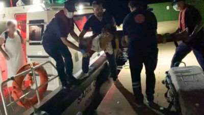 Muğla’nın Fethiye ilçesi açıklarında seyreden özel bir teknede bir kişi