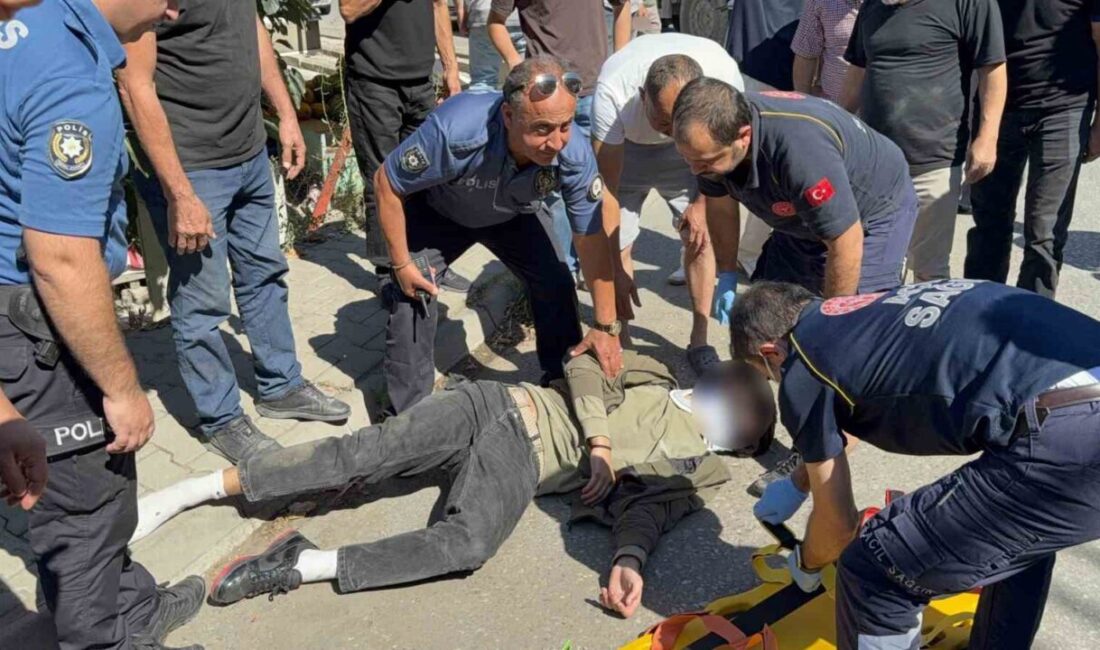 Samsun’un Tekkeköy ilçesinde motosiklet ile otomobilin çarpışması sonucunda meydana gelen