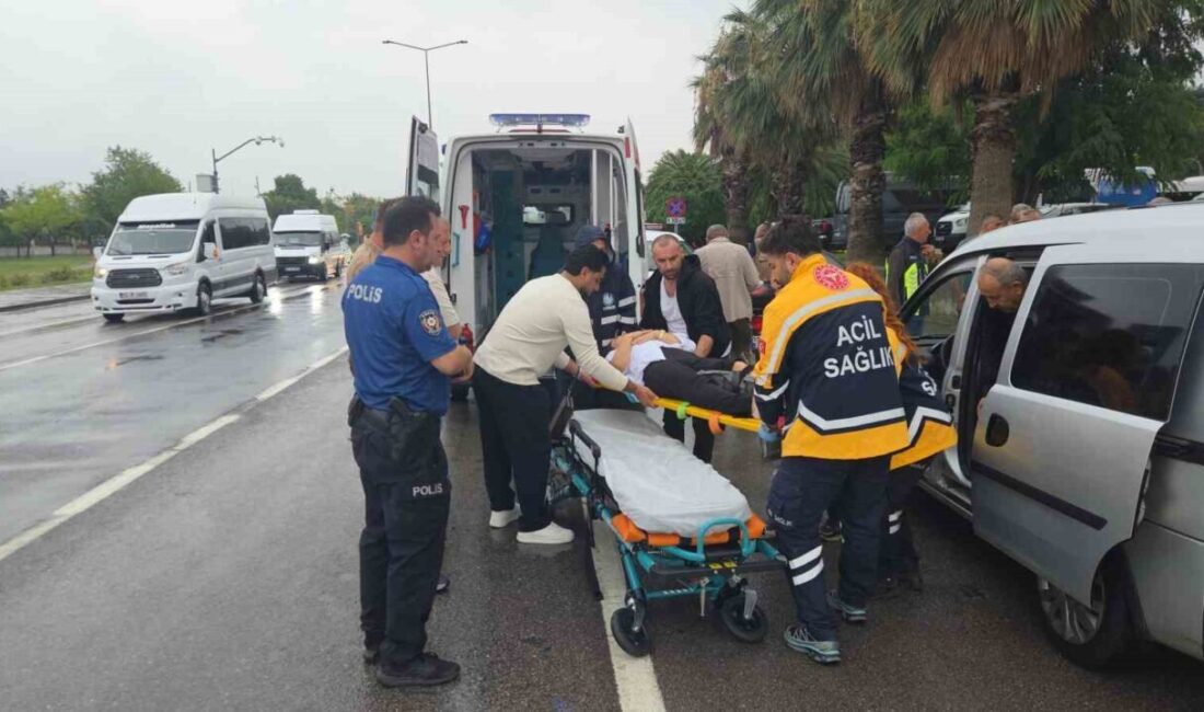 Samsun’da meydana gelen bir kazada, motosikletin yayaya çarpması sonucunda hem