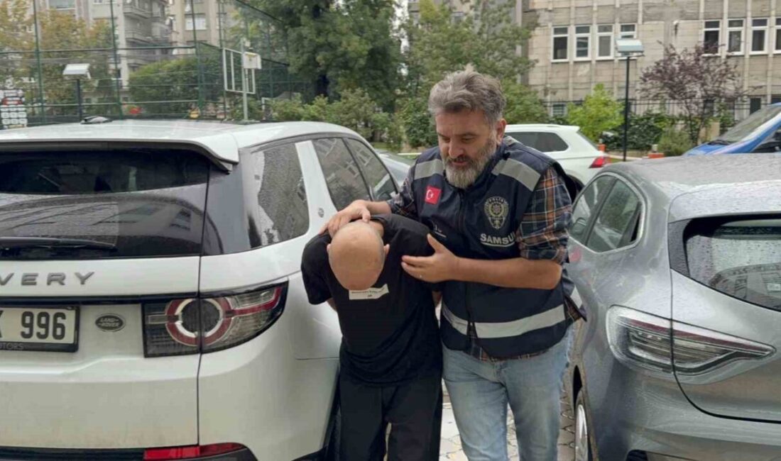 Samsun’da uyuşturucu ticareti yapmak suçundan gözaltına alınan bir şüpheli, polisin