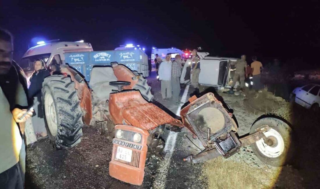 Birecik, Şanlıurfa ilçesinde gece meydana gelen zincirleme trafik kazasında 3