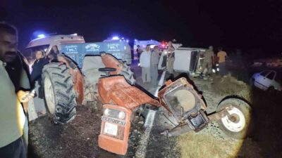 Birecik, Şanlıurfa ilçesinde gece meydana gelen zincirleme trafik kazasında 3