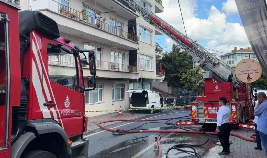 Sarıyer ilçesindeki bir apartman yangını, çevrede endişe yarattı. İki binanın