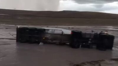 Yozgat’ın Şefaatli ilçesine bağlı Kuzayca köyünde meydana gelen şiddetli yağışlar