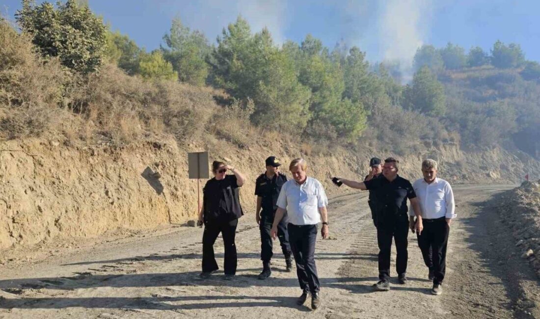 Serik ilçesinde dün akşam saatlerinde başlayan orman yangını, yerleşim yerlerine