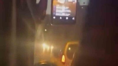 Bir vatandaşın cep telefonu kamerasıyla kaydettiği görüntülere göre, Bursa’da seyir