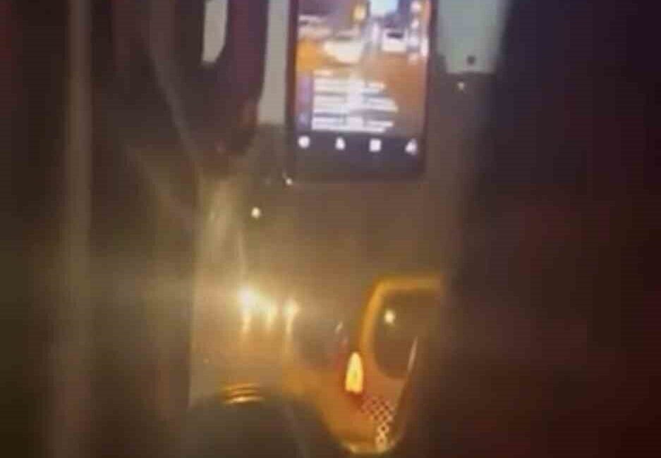Bir vatandaşın cep telefonu kamerasıyla kaydettiği görüntülere göre, Bursa’da seyir