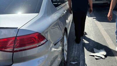 Siirt’in Kurtalan ilçesinde meydana gelen trafik kazasında, bir kamyon kırmızı