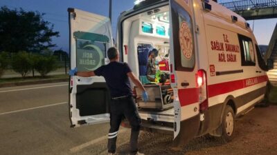 Sinop’ta, Bostancılı Mahallesi’nde, Sinop Belediyesi önündeki üst geçitte meydana gelen
