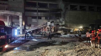 Sivas’ta bulunan Votorantim Cimentos’un çimento fabrikasında meydana gelen yangın, Sivas-Ankara