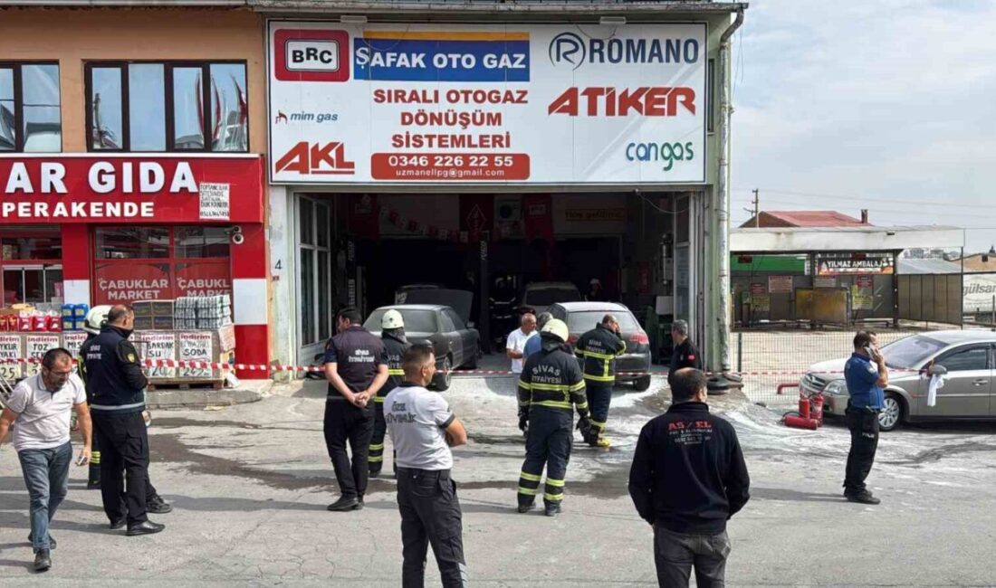 Sivas’ta bulunan toptancılar sitesinde patlama yaşandı ve olay yerine ekipler