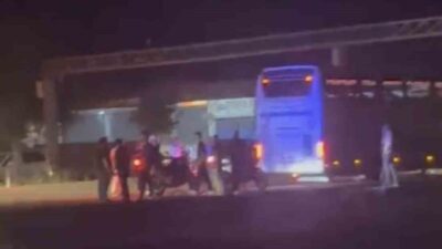 Siverek ilçesinde yaşanan zincirleme trafik kazasının ardından karışan taraflar arasında