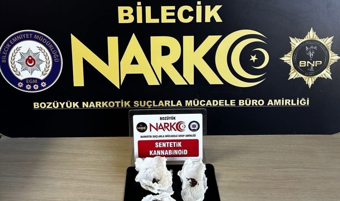 Bozüyük ilçesinde bulunan Bilecik’te, Narkotik Büro Amirliği tarafından gerçekleştirilen bir