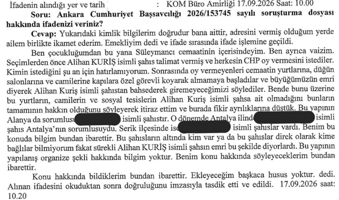 Suç örgütü lideri olduğu iddia edilen Alihan Kuriş’in seçimler sırasında