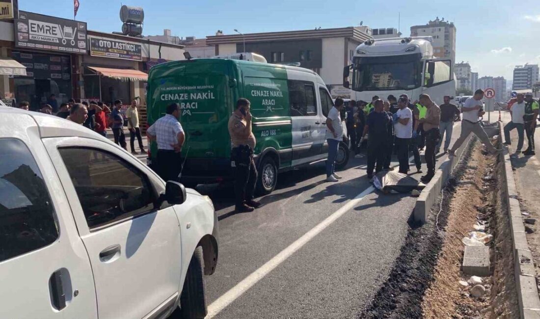 Erdemli ilçesinde meydana gelen bir trafik kazasında, bir kadın tankerin