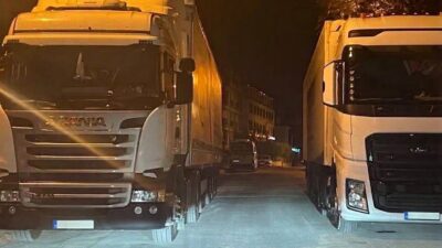 Eskişehir’de, Gökmeydan Mahallesi Ondokuz Mayıs Caddesi’nde ilginç bir şekilde yan