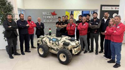 Tokat Gaziosmanpaşa Üniversitesi bünyesinde geliştirilen ‘Tuğra’ isimli insansız kara aracı,
