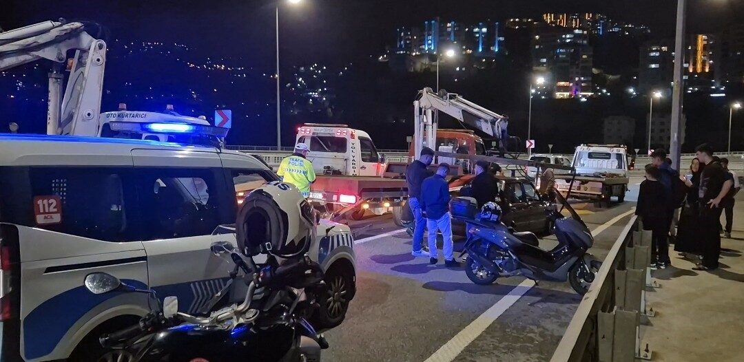 Trabzon’un Ortahisar ilçesinde gerçekleştirilen uygulamada trafiği tehlikeye atan ve çevreye