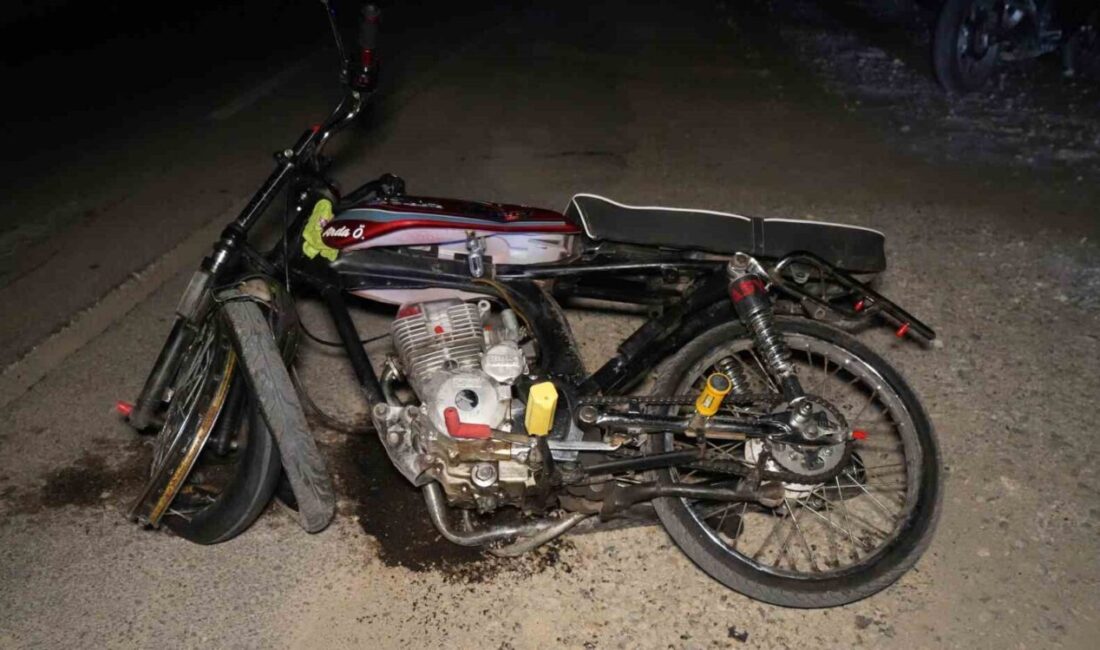 Kırıkkale’de meydana gelen trafik kazasında, kontrolü kaybeden bir motosikletin trafik