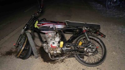 Kırıkkale’de meydana gelen trafik kazasında, kontrolü kaybeden bir motosikletin trafik