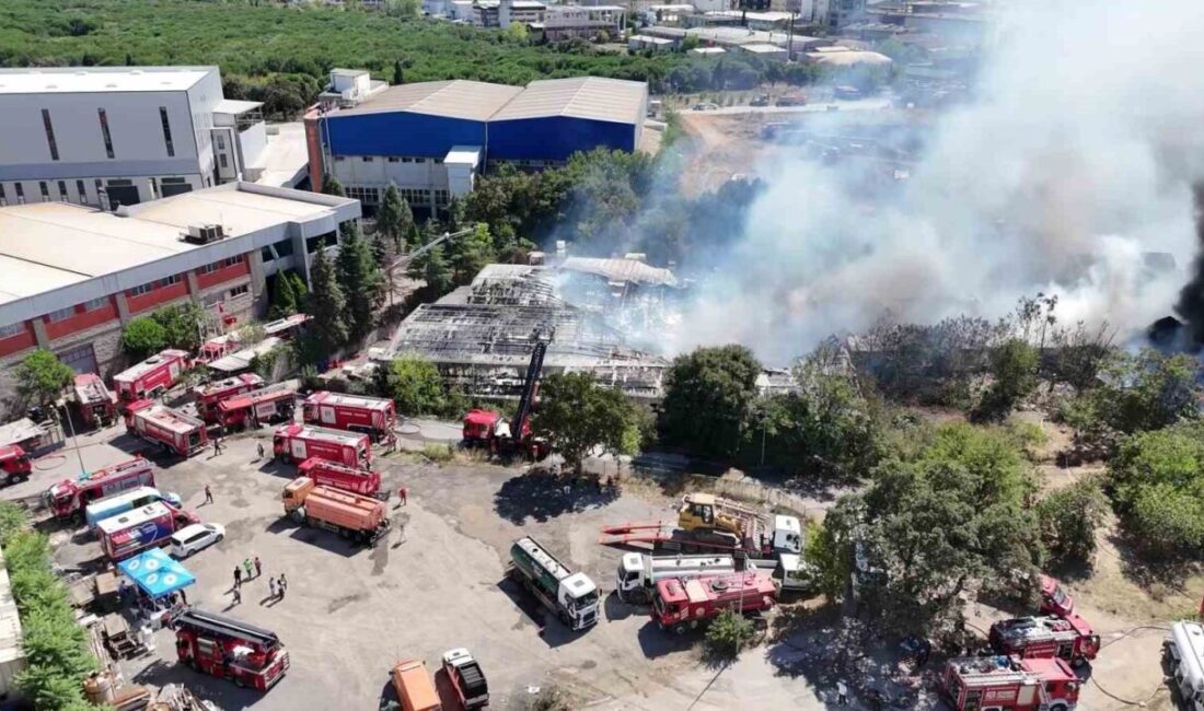 Tuzla ilçesinde yer alan bir kimyasal fabrikasında meydana gelen yangın,