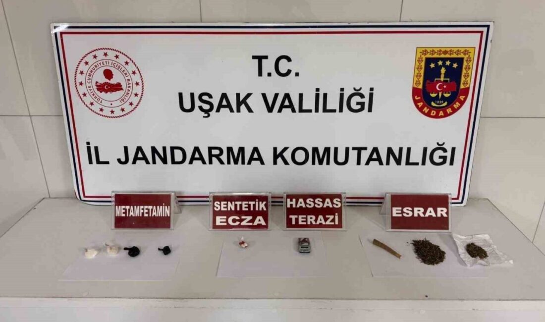 Uşak’ta jandarma ekipleri tarafından gerçekleştirilen uyuşturucu operasyonlarında yakalanan 6 şüpheliden