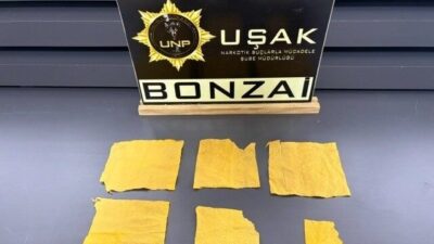Uşak Valiliği tarafından yapılan açıklamada, İl Emniyet Müdürlüğü Narkotik Suçlarla