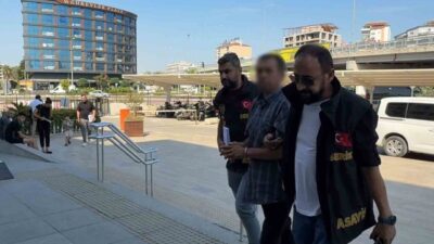 Serik ilçesinde yaşanan olayda, bir kişi, tanınmamak için başına çöp
