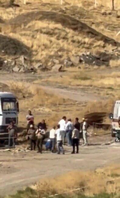 Ankara’nın Sincan ilçesine bağlı Yenikent semtinde devam eden bir inşaat