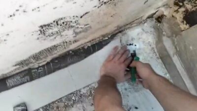 Manavgat ilçesindeki bir binanın terasında sıkışan yavru kedi, itfaiye ekipleri