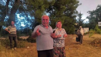 Antalya’nın Aksu ilçesine bağlı Karagöz Mahallesi’nde dün akşam başlayan orman