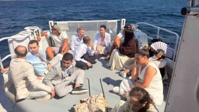 Muğla’nın Milas ilçesi açıklarında seyreden bir yelkenli teknede Sahil Güvenlik