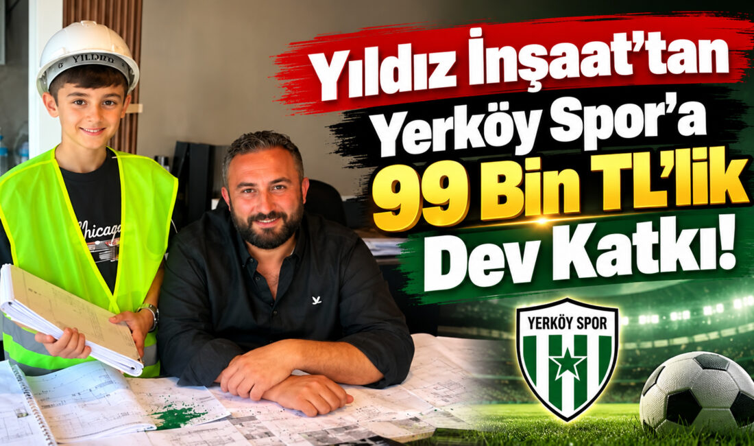 Yerköy Spor Kulübü’ne ilçe esnafı ve iş dünyasından anlamlı destekler