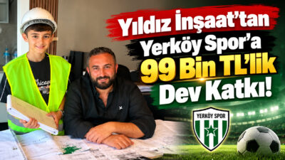 Yerköy Spor Kulübü’ne ilçe esnafı ve iş dünyasından anlamlı destekler