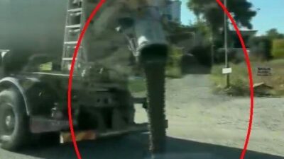 Samandağ ilçesinde bir beton mikseri sürücüsü, Samandağ – Antakya çevre