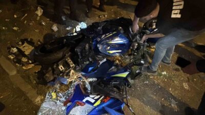 Bursa’nın Yıldırım ilçesinde bir motosiklet sürücüsü, geç saatlerde Yiğitler Mahallesi