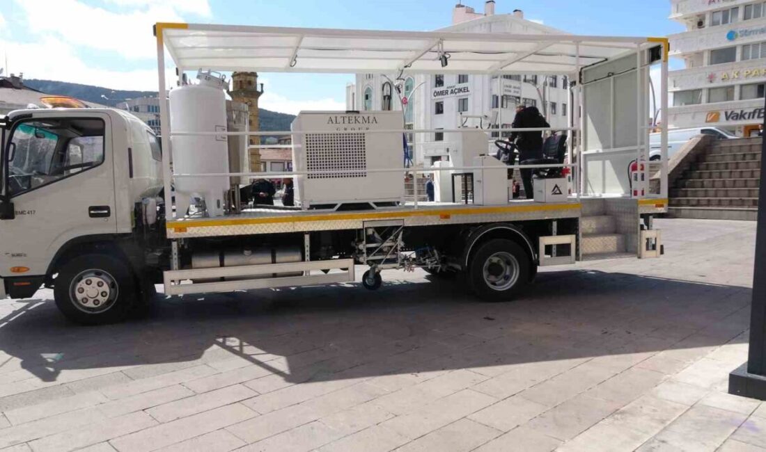 Yozgat Belediyesi, araç filosunu güçlendirmek amacıyla yeni bir yol çizgi