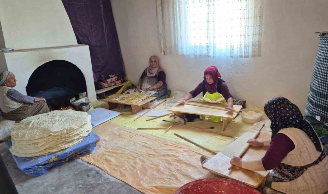 Yozgat’ta, kadınların imece usulüyle bir araya gelerek hazırladığı ve mutfak