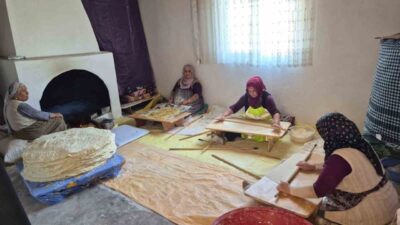 Yozgat’ta, kadınların imece usulüyle bir araya gelerek hazırladığı ve mutfak