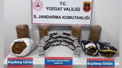 Yerköy ve Akdağmadeni ilçelerinde yapılan operasyonda kaçak tütün ürünleri ele