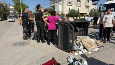 Serik ilçesinde yaşanan bir kaza sonucunda bir otomobil ile elektrikli