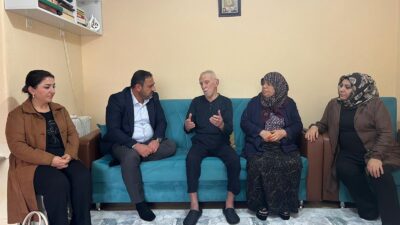 Çiçekdağı Belediye Başkanı Hasan Hakanoğlu, ilçe genelindeki büyükleri hanelerinde ziyaret