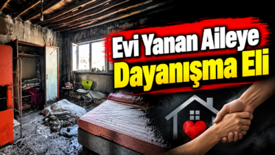 Kırşehir’in Çiçekdağı ilçesinde meydana gelen yangında evleri tamamen kullanılamaz hale