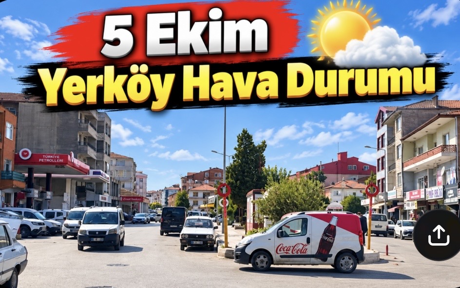 Meteoroloji Genel Müdürlüğü’nden alınan verilere göre, Yozgat’ın Yerköy ilçesinde 5