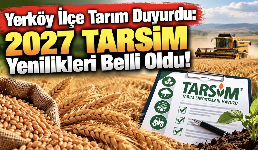 Yozgat’ın Yerköy ilçesinde, Tarım ve Orman Bakanlığı koordinasyonunda yürütülen Tarım