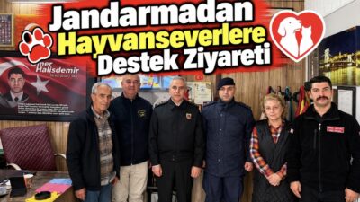 Yozgat İl Jandarma Komutanlığı yetkilileri, kentte sokak hayvanları ve doğayı